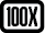 100X