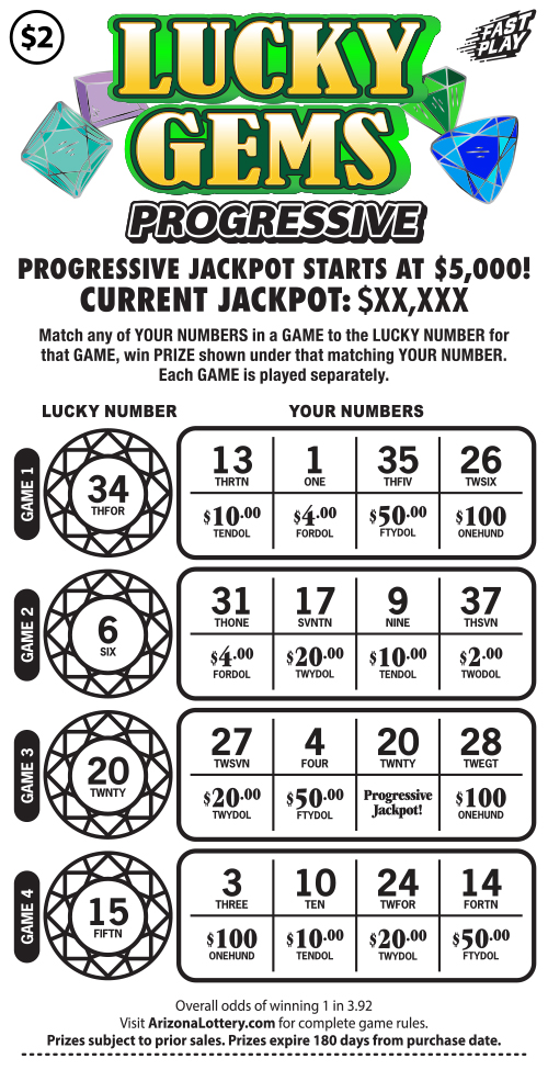 #171 Lucky Gems Progressive Logo