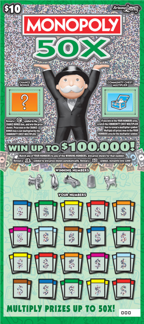 #1474 MONOPOLY 50X Logo