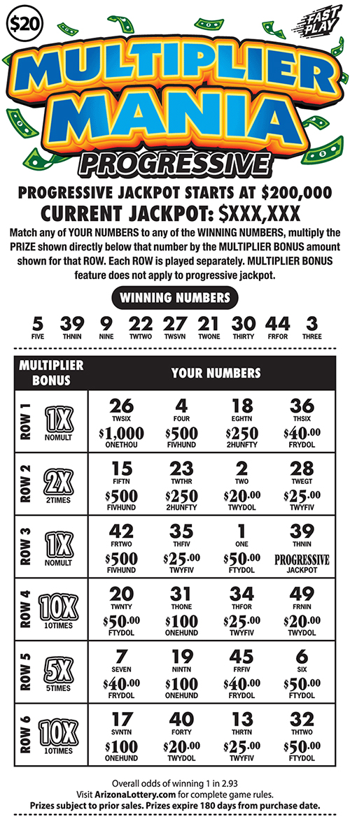 #169 Multiplier Mania Progressive Logo